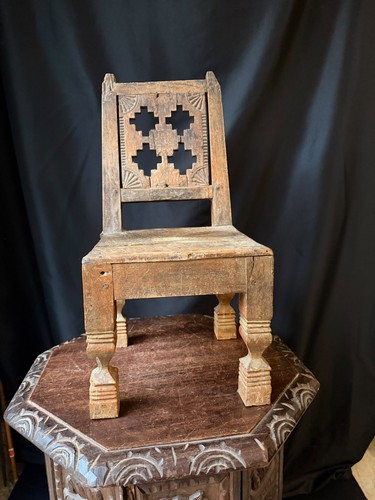Vintage hand carved - wood, folk