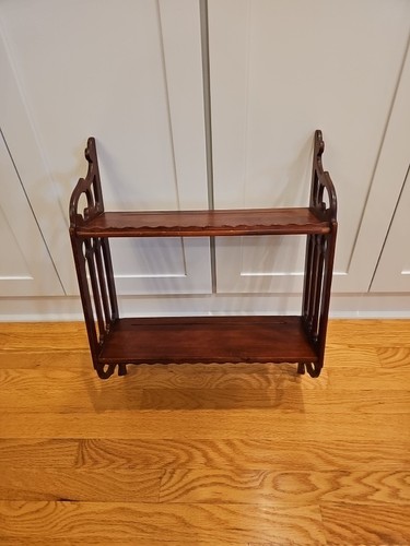Vintage tier wood wall shelf - 2,