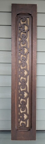Antique carved oak fretwork - carved,